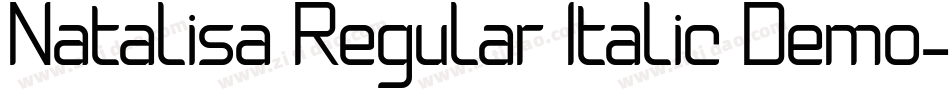 Natalisa Regular Italic Demo字体转换